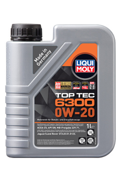 Масло моторное синтетическое LIQUI MOLY Top Tec 6300 0W-20 SN 1L