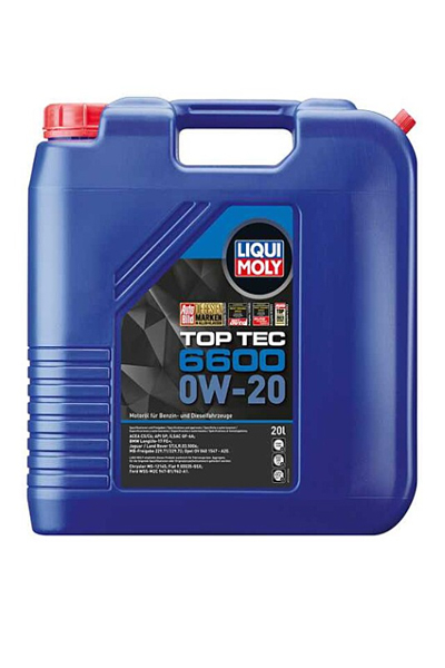 Масло моторное синтетическое LIQUI MOLY Top Tec 6600 0W-20 SP 20L