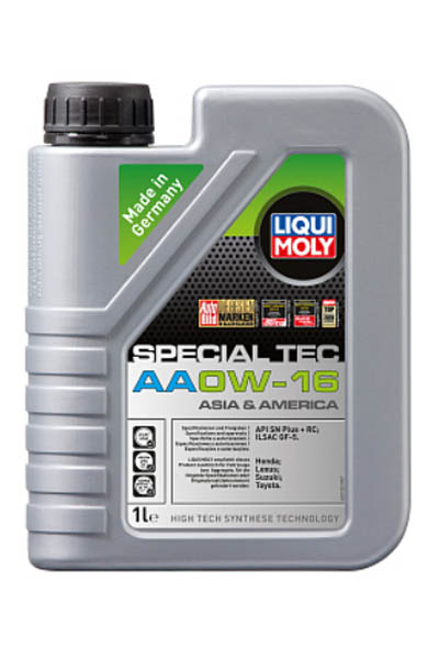 Масло моторное синтетическое LIQUI MOLY Special Tec AA 0W-16 SP 1L