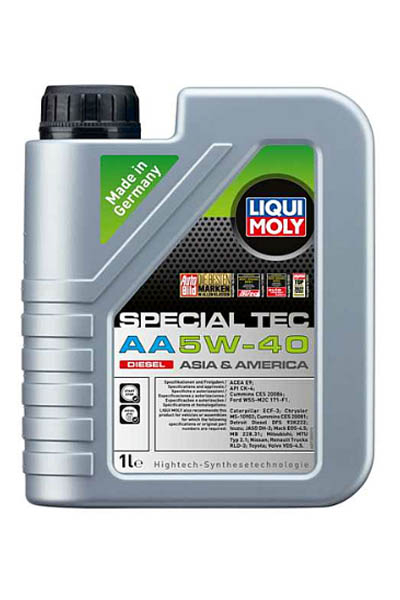 Масло моторное синтетическое LIQUI MOLY Special Tec AA Diesel 5W-40 CK-4 1L