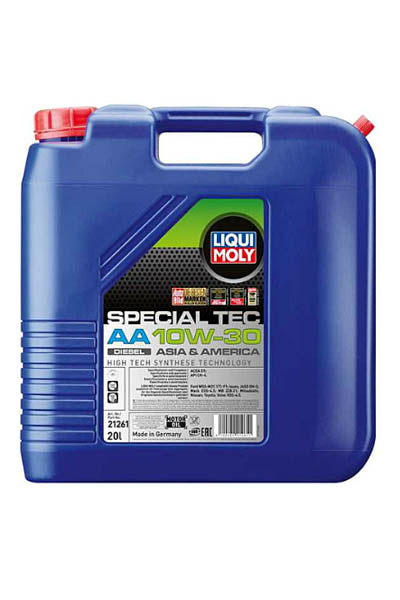 Масло моторное синтетическое LIQUI MOLY Special Tec AA Diesel 10W-30 CK-4 20L