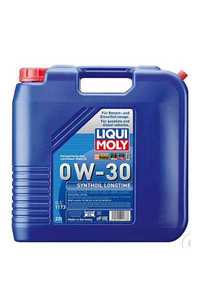 Масло моторное PAO-синтетическое LIQUI MOLY Synthoil Longtime 0W-30 SM 20L