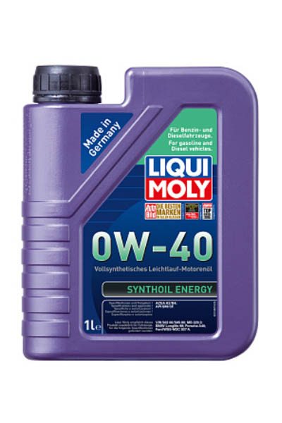 Масло моторное PAO-синтетическое LIQUI MOLY Synthoil Energy 0W-40 SN 1L