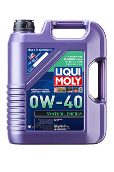 Масло моторное PAO-синтетическое LIQUI MOLY Synthoil Energy 0W-40 SN 5L