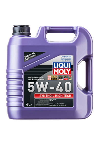 Масло моторное PAO-синтетическое LIQUI MOLY Synthoil High Tech 5W-40 SN 4L