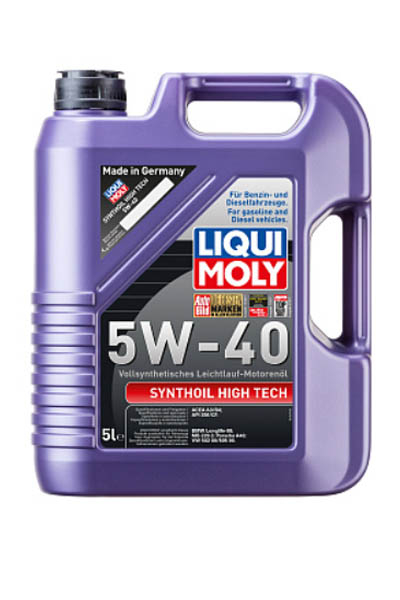Масло моторное PAO-синтетическое LIQUI MOLY Synthoil High Tech 5W-40 SN 5L