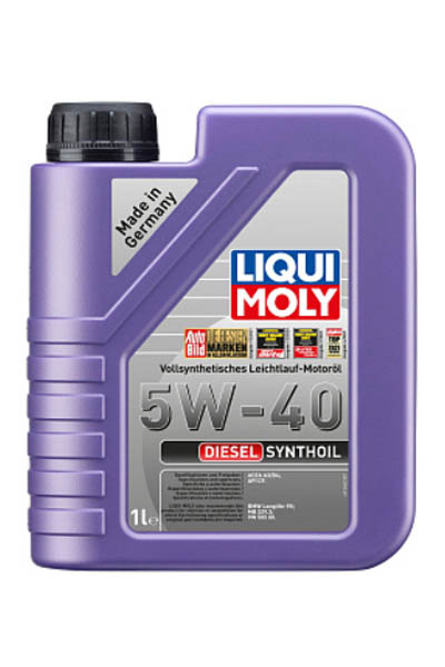 Масло моторное PAO-синтетическое LIQUI MOLY Diesel Synthoil 5W-40 CF 1L
