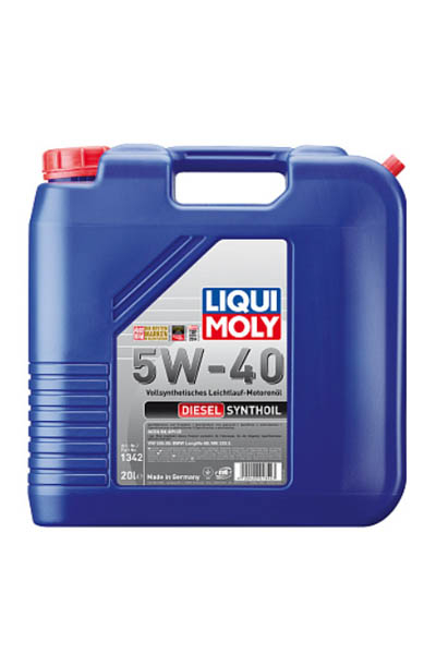 Масло моторное PAO-синтетическое LIQUI MOLY Diesel Synthoil 5W-40 CF 20L