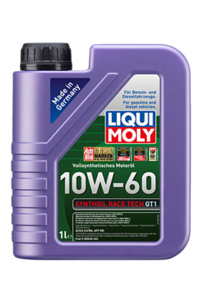 Масло моторное PAO-синтетическое LIQUI MOLY Synthoil Race Tech GT1 10W-60 SN 1L