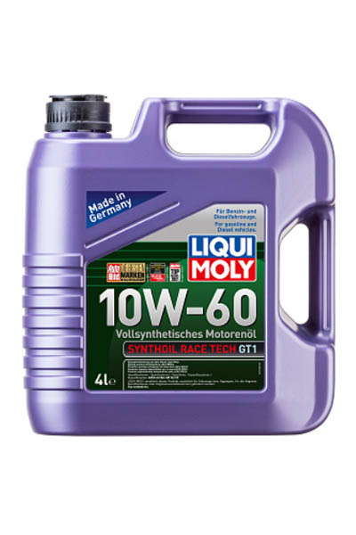Масло моторное PAO-синтетическое LIQUI MOLY Synthoil Race Tech GT1 10W-60 SN 4L