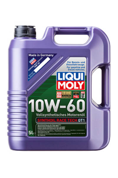 Масло моторное PAO-синтетическое LIQUI MOLY Synthoil Race Tech GT1 10W-60 SN 5L