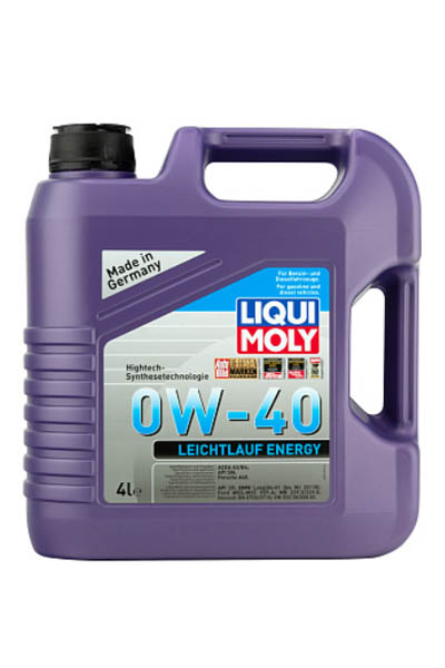 Масло моторное синтетическое LIQUI MOLY Leiсhtlauf Energy 0W-40 SP/CF 4L