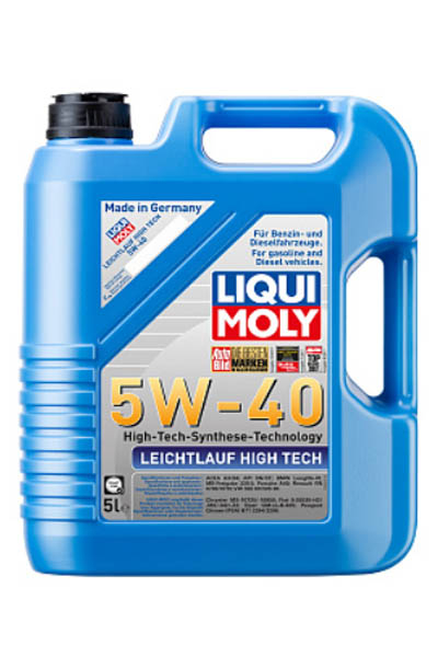 Масло моторное синтетическое LIQUI MOLY Leichtlauf High Tech 5W-40 SP 5L