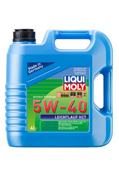 Масло моторное синтетическое LIQUI MOLY Leichtlauf HC 7 5W-40 SN Plus 4L