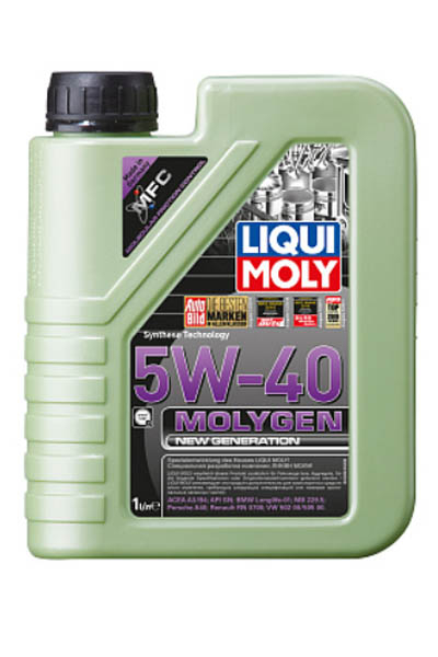 Масло моторное синтетическое LIQUI MOLY Molygen New Generation 5W-40 SN 1L