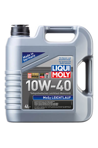 Масло моторное полусинтетическое LIQUI MOLY MoS2 Leichtlauf 10W-40 SL 4L
