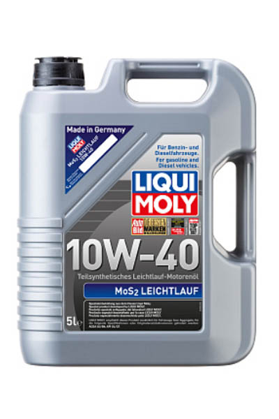Масло моторное полусинтетическое LIQUI MOLY MoS2 Leichtlauf 10W-40 SL 5L