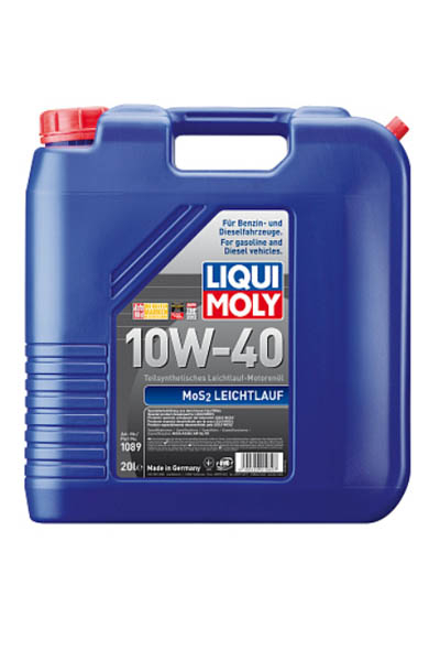 Масло моторное полусинтетическое LIQUI MOLY MoS2 Leichtlauf 10W-40 SL 20L