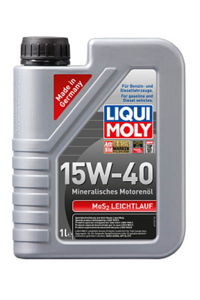 Масло моторное минеральное LIQUI MOLY MoS2 Leichtlauf 15W-40 SL 1L