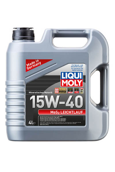Масло моторное минеральное LIQUI MOLY MoS2 Leichtlauf 15W-40 SL 4L