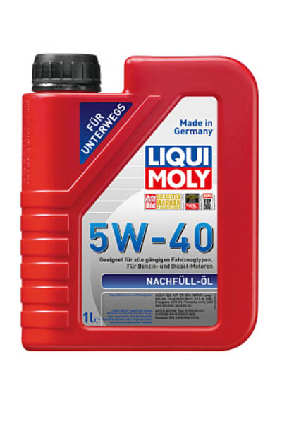 Масло моторное синтетическое LIQUI MOLY Nachfull Oil 5W-40 SN/CF 1L
