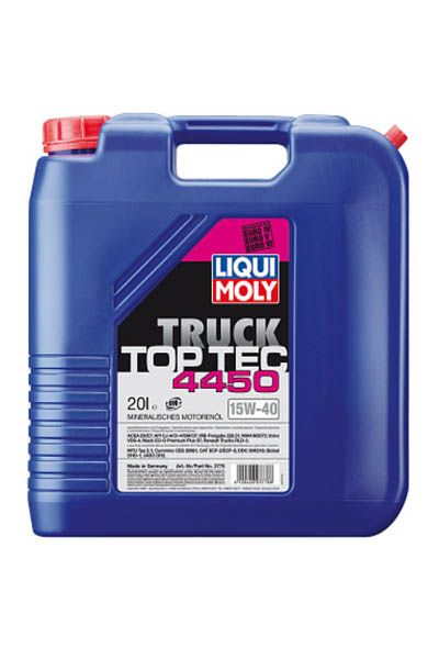 Масло моторное минеральное LIQUI MOLY Top Tec Truck 15W-40 CK-4/SN 20L