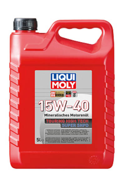 Масло моторное минеральное LIQUI MOLY Touring High Tech Super SHPD 15W-40 CI-4/SL 5L