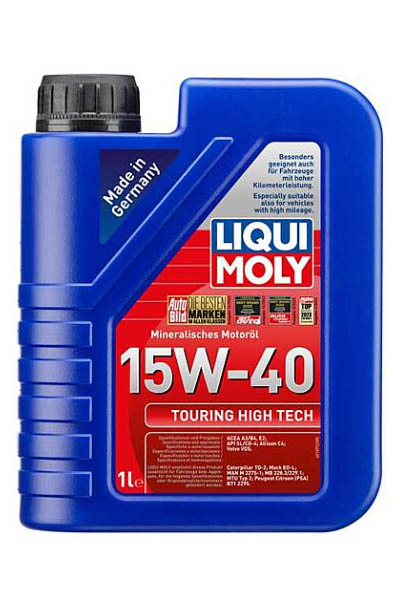 Масло моторное минеральное LIQUI MOLY Touring High Tech SHPD-Motoroil Basic 15W-40 CH-4/SL 1L