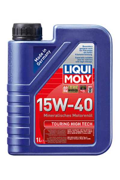 Масло моторное минеральное LIQUI MOLY Touring High Tech 15W-40 CG-4/SL 1L