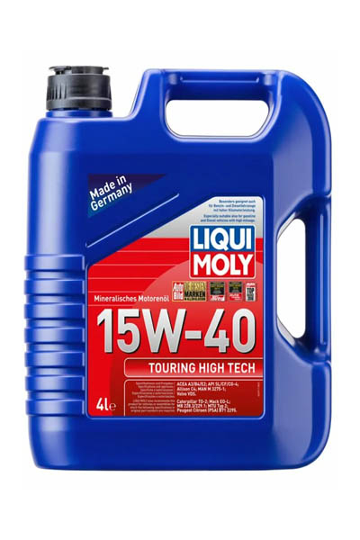Масло моторное минеральное LIQUI MOLY Touring High Tech 15W-40 CG-4/SL 4L