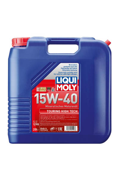 Масло моторное минеральное LIQUI MOLY Touring High Tech 15W-40 CG-4/SL 20L