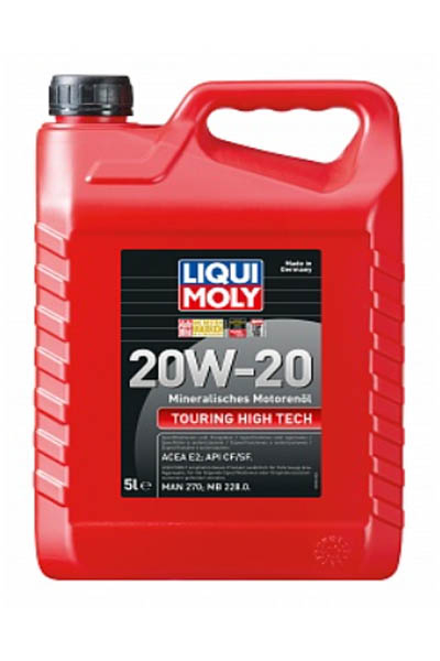 Масло моторное минеральное LIQUI MOLY Touring High Tech 20W-20 CF/CF-4/SJ 5L