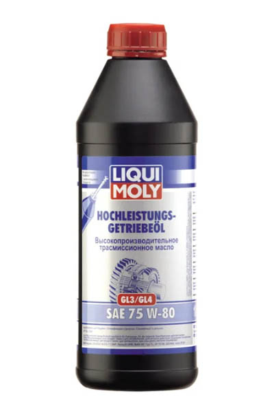 Масло трансмиссионное синтетическое LIQUI MOLY Hochleistungs-Getriebeoil 75W-80 GL-3+ 0,5L
