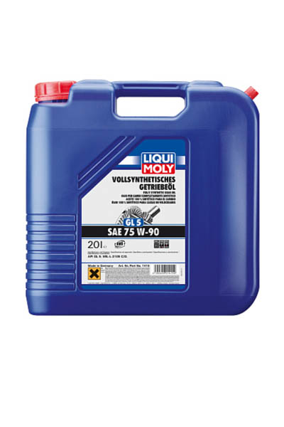 Масло трансмиссионное синтетическое LIQUI MOLY Vollsynthetisches Getriebeoil 75W-90 GL-5 1L