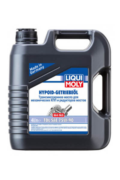 Масло трансмиссионное полусинтетическое LIQUI MOLY Hypoid-Getriebeoil TDL 75W-90 GL-4/GL-5/MT-1 4L