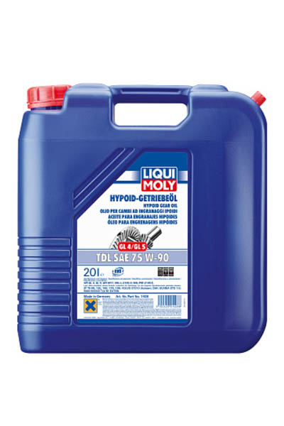 Масло трансмиссионное полусинтетическое LIQUI MOLY Hypoid-Getriebeoil TDL 75W-90 GL-4/GL-5/MT-1 20L