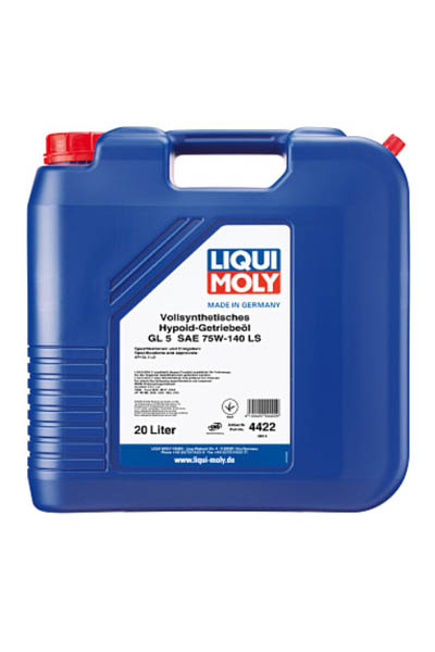 Масло трансмиссионное синтетическое LIQUI MOLY Vollsynthetisches Hypoid-Getriebeoil LS 75W-140 GL-5 20L