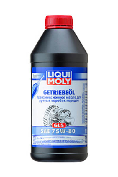 Масло трансмиссионное полусинтетическое LIQUI MOLY Getriebeoil 75W-80 GL-5 1L