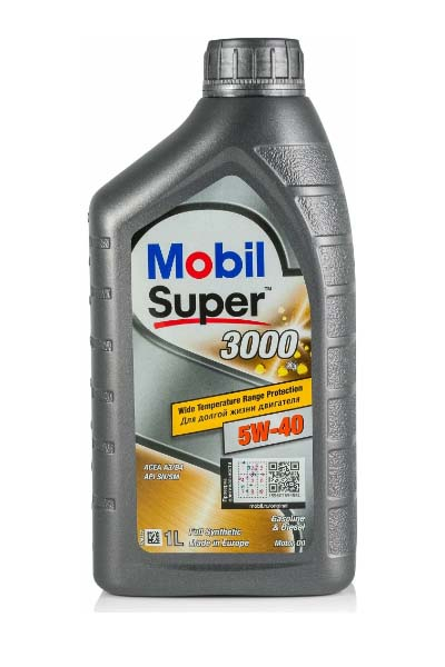 Масло моторное синтетическое MOBIL SUPER 3000 X1  5W40 A3/B4 CF/SN   1L