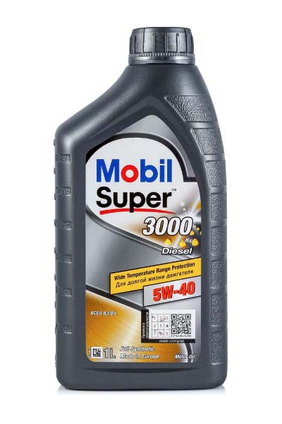 Масло моторное синтетическое MOBIL SUPER 3000 X1 DIESEL  5W40 A3/B3/B4 CF   1L