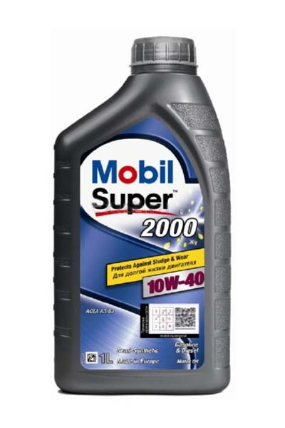 Масло моторное полусинтетическое MOBIL SUPER 2000 X1 10W40 A3/B4 CF/SN/SN+   1L