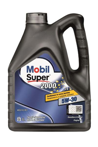 Масло моторное полусинтетическое MOBIL SUPER 2000 X1  5W30 A3/B4 CF/SL   4L
