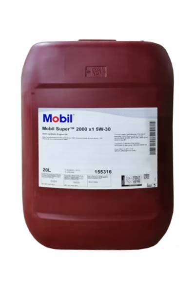 Масло моторное полусинтетическое MOBIL SUPER 2000 X1  5W30 A3/B4 CF/SL   20L
