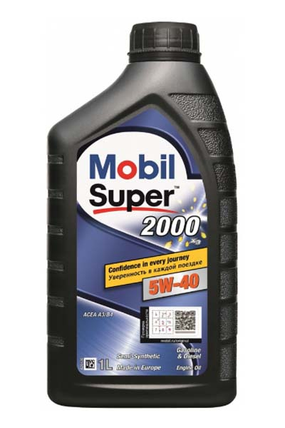 Масло моторное полусинтетическое MOBIL SUPER 2000 X3  5W40 A3/B4 SN/SN+   1L