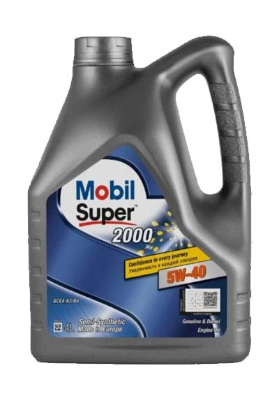 Масло моторное полусинтетическое MOBIL SUPER 2000 X3  5W40 A3/B4 SN/SN+   4L