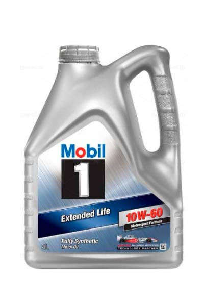 Масло моторное синтетическое MOBIL 1 Extended Life  10W-60 A3/B4 SM/SN/SL/CF 4L