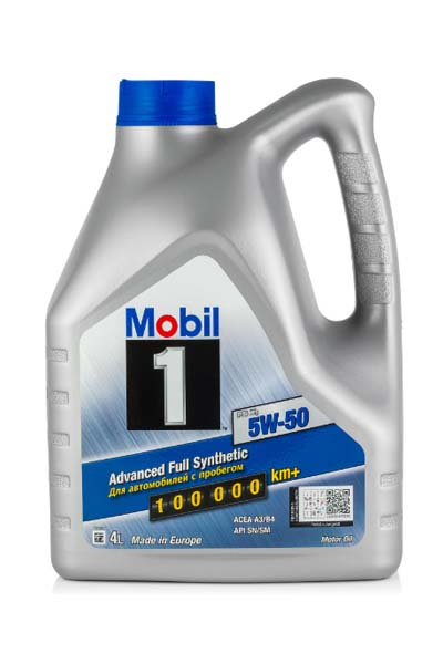 Масло моторное синтетическое MOBIL 1 PEAK LIFE  5W50 A3/B4 SM/SN   4L