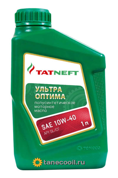 Масло моторное полусинтетическое TATNEFT Ультра Оптима 10W-40 SL/CF 1L