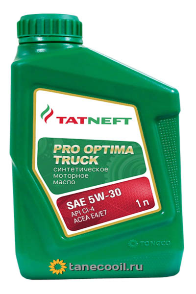 Масло моторное синтетическое TATNEFT Pro Optima truck 5W-30 CI-4 1L