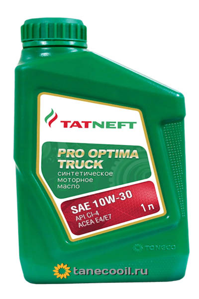 Масло моторное синтетическое TATNEFT Pro Optima truck 10W-30 CI-4 1L